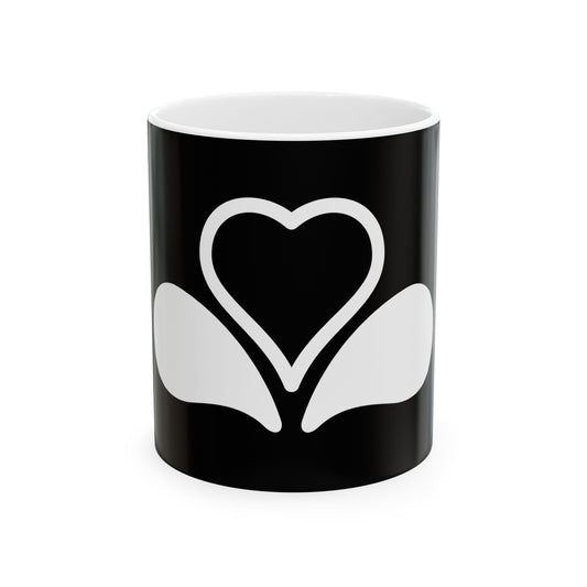 Flag of the Brussels-Capital Region Variant 6 (Belgium) White Coffee Mug-11oz-Go Mug Yourself