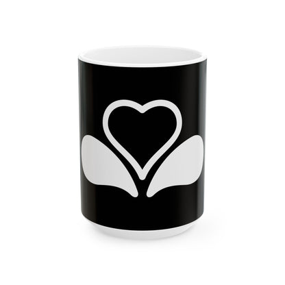 Flag of the Brussels-Capital Region Variant 6 (Belgium) White Coffee Mug-15oz-Go Mug Yourself