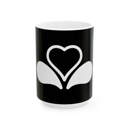 Flag of the Brussels-Capital Region Variant 6 (Belgium) White Coffee Mug 15oz - Go Mug Yourself