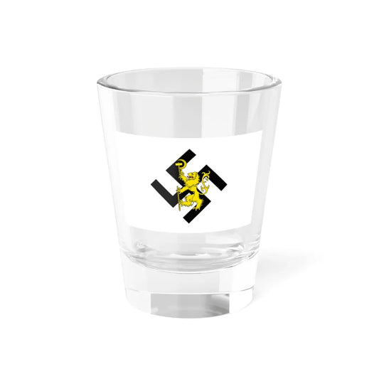 Flag of the Bulgarian National Socialist Workers Party (Bulgaria) Shot Glass 1.5oz 1.5oz - Go Mug Yourself