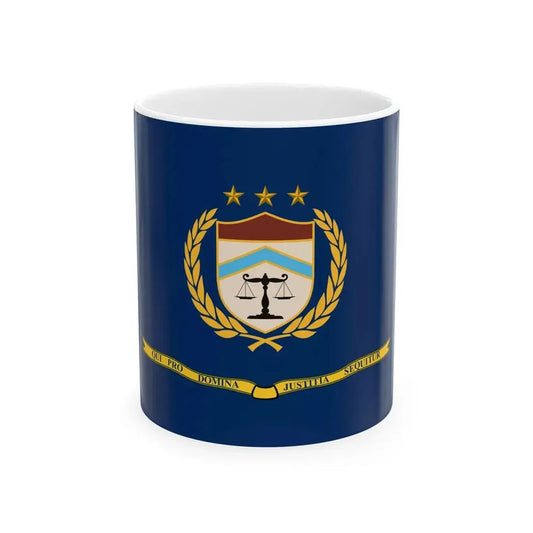 Flag of the Bureau of Alcohol Tobacco Firearms and Explosives 2002 (United States) White Coffee Mug 11oz - Go Mug Yourself