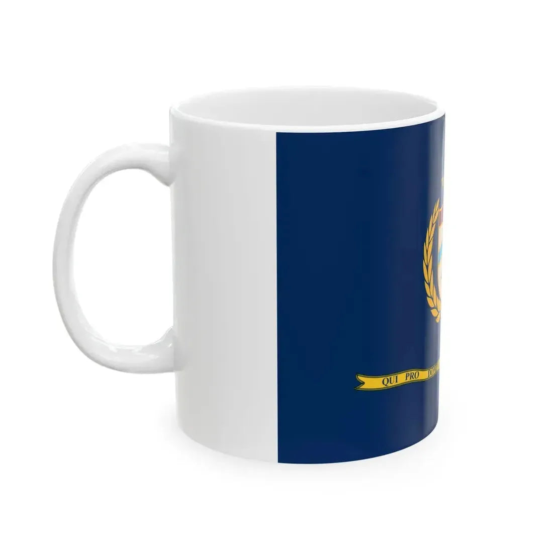Flag of the Bureau of Alcohol Tobacco Firearms and Explosives 2002 (United States) White Coffee Mug - Go Mug Yourself