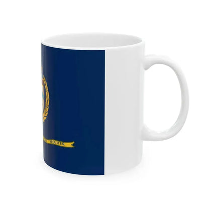 Flag of the Bureau of Alcohol Tobacco Firearms and Explosives 2002 (United States) White Coffee Mug - Go Mug Yourself