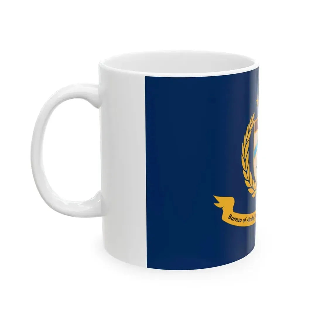Flag of the Bureau of Alcohol Tobacco Firearms and Explosives (United States) White Coffee Mug - Go Mug Yourself