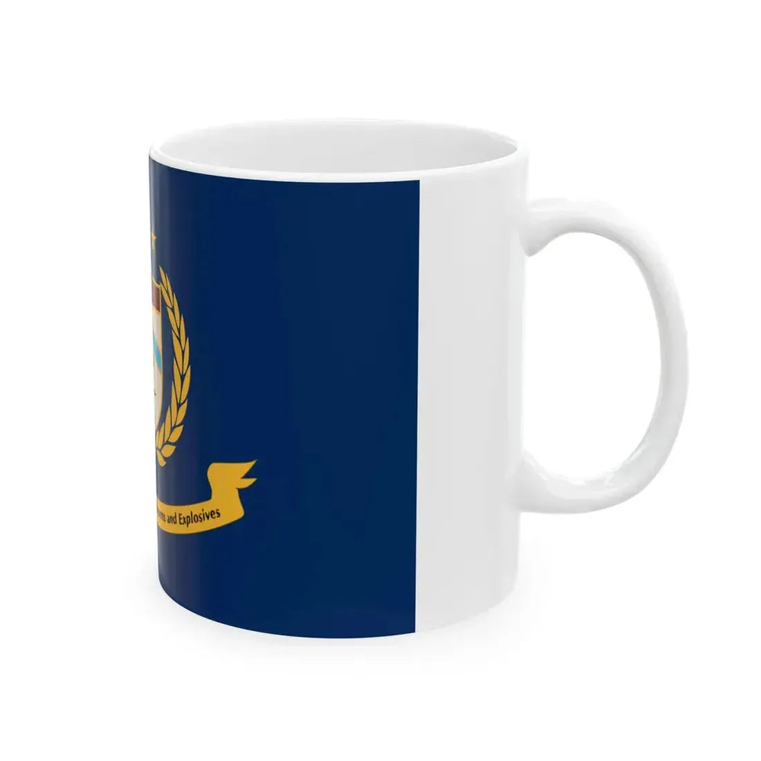 Flag of the Bureau of Alcohol Tobacco Firearms and Explosives (United States) White Coffee Mug - Go Mug Yourself