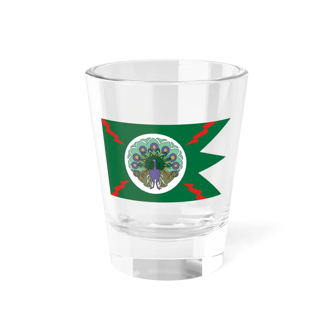 Flag of the Burma Independence Army (Myanmar) Shot Glass 1.5oz 1.5oz - Go Mug Yourself