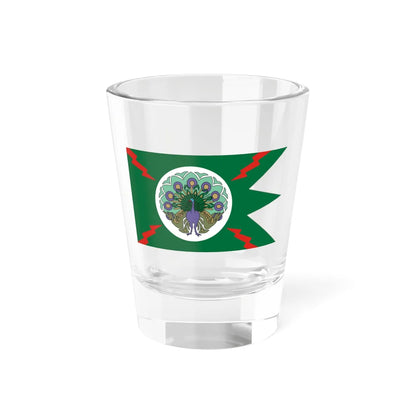Flag of the Burma Independence Army (Myanmar) Shot Glass 1.5oz 1.5oz - Go Mug Yourself