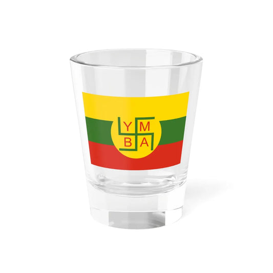 Flag of the Burma YMBA (Myanmar) Shot Glass 1.5oz 1.5oz - Go Mug Yourself