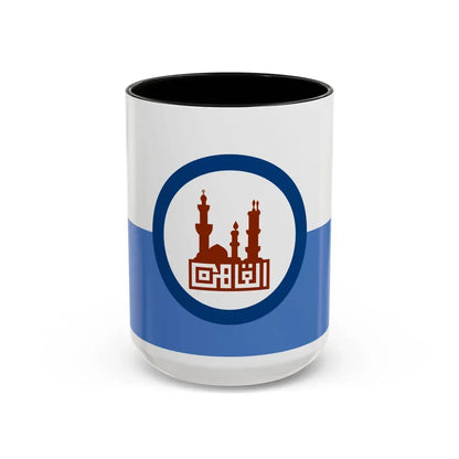 Flag of the Cairo Governorate Egypt - Accent Coffee Mug 15oz Black - Go Mug Yourself