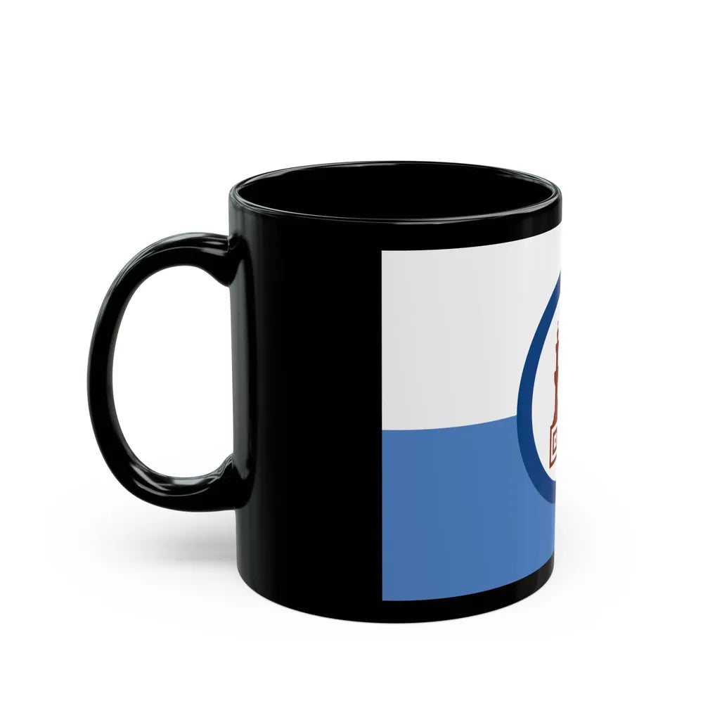 Flag of the Cairo Governorate Egypt - Black Coffee Mug-Go Mug Yourself