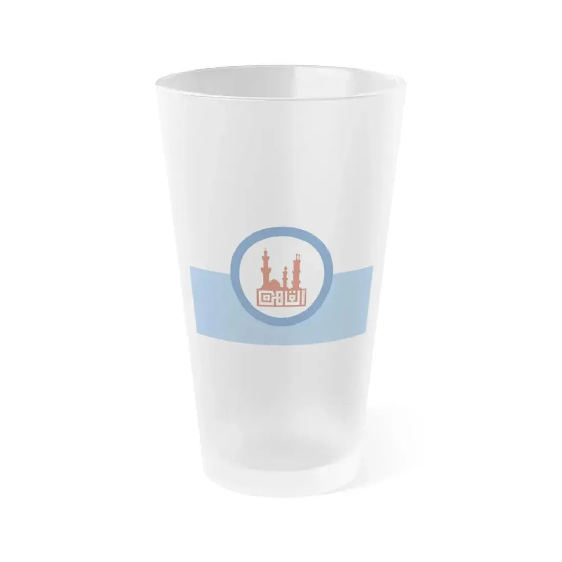 Flag of the Cairo Governorate Egypt - Frosted Pint Glass 16oz 16oz Frosted - Go Mug Yourself