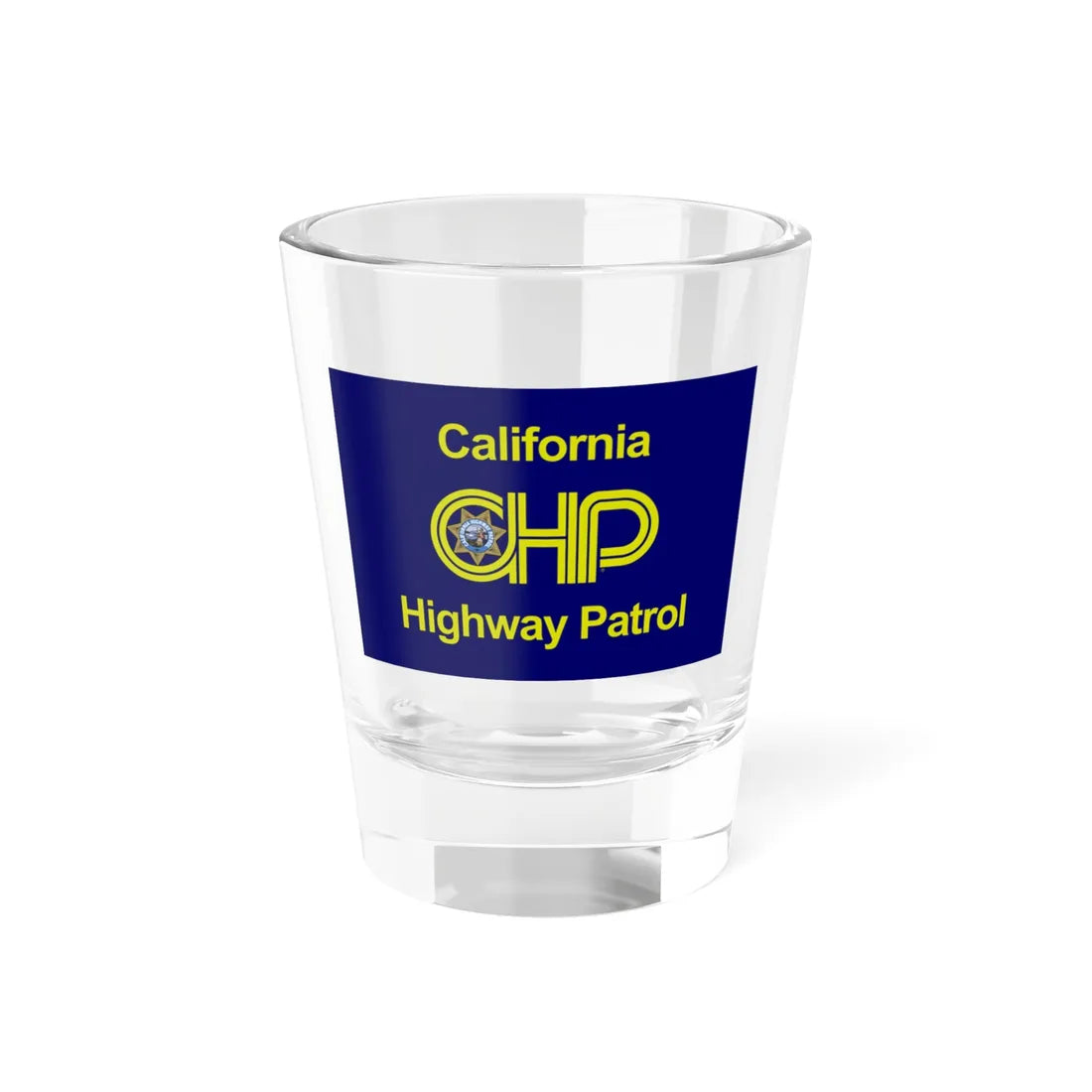Flag of the California Highway Patrol (United States) Shot Glass 1.5oz 1.5oz - Go Mug Yourself
