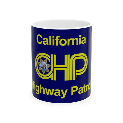 Flag of the California Highway Patrol (United States) White Coffee Mug 11oz - Go Mug Yourself