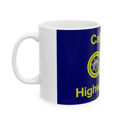 Flag of the California Highway Patrol (United States) White Coffee Mug - Go Mug Yourself