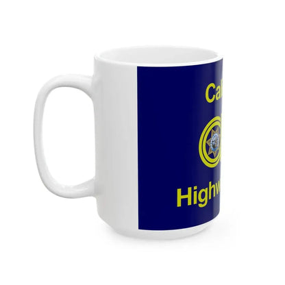 Flag of the California Highway Patrol (United States) White Coffee Mug - Go Mug Yourself