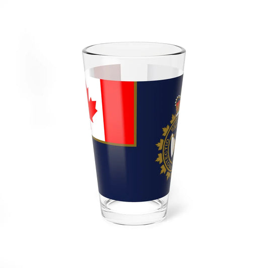 Flag of the Canada Border Services Agency (Canada) Pint Glass 16oz 16oz - Go Mug Yourself