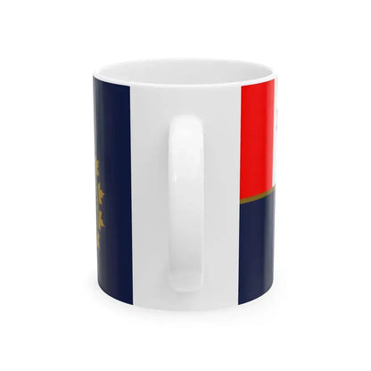 Flag of the Canada Border Services Agency (Canada) White Coffee Mug - Go Mug Yourself