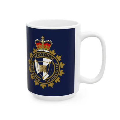 Flag of the Canada Border Services Agency (Canada) White Coffee Mug - Go Mug Yourself