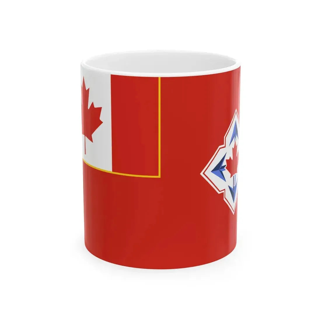 Flag of the Canadian Army 1968-1998 (Canada) White Coffee Mug 11oz - Go Mug Yourself