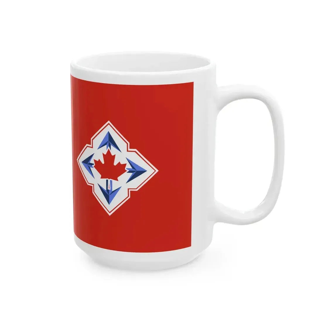 Flag of the Canadian Army 1968-1998 (Canada) White Coffee Mug - Go Mug Yourself