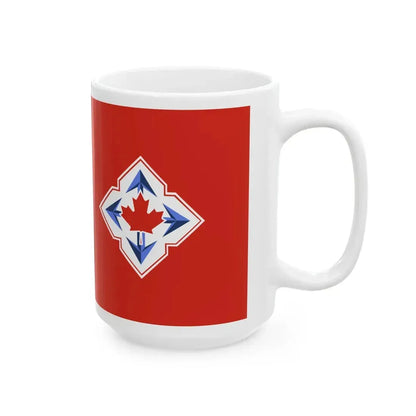 Flag of the Canadian Army 1968-1998 (Canada) White Coffee Mug - Go Mug Yourself