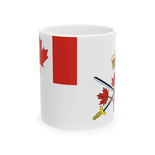 Flag of the Canadian Army 2013-2016 (Canada) White Coffee Mug 11oz - Go Mug Yourself