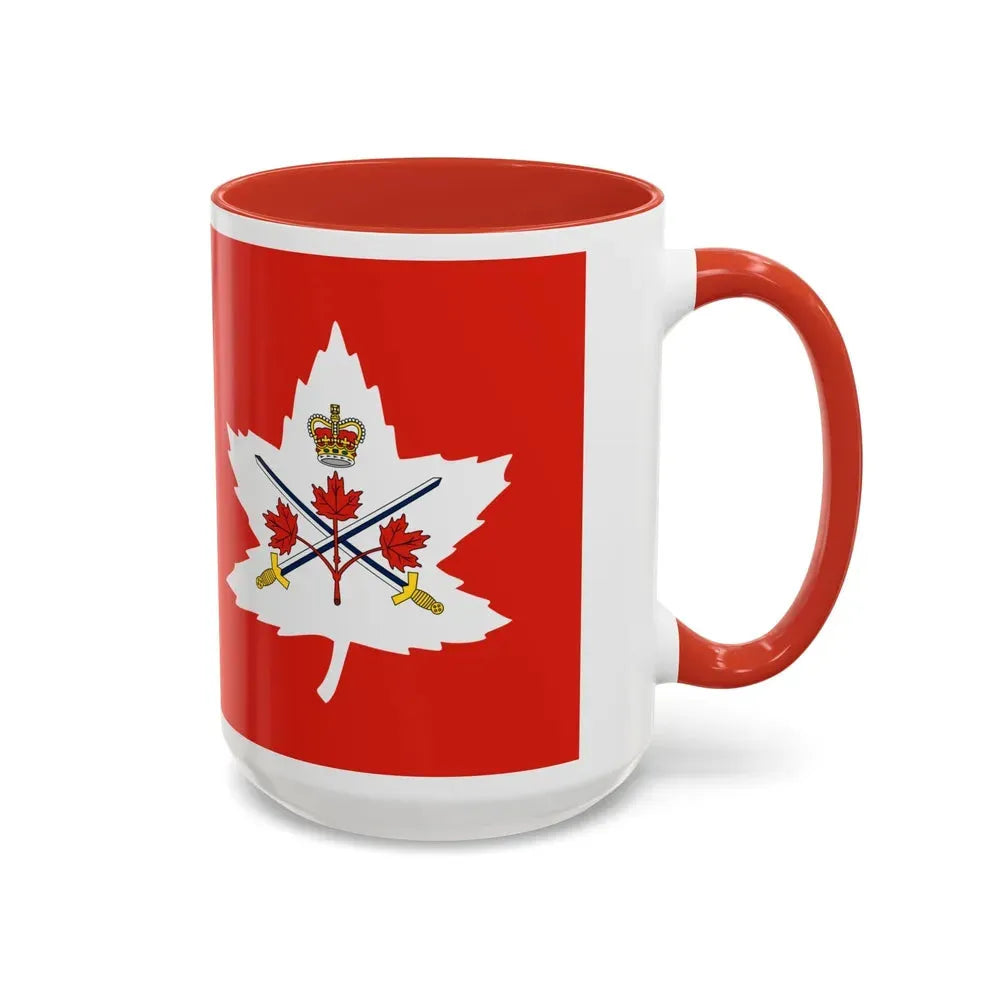 Flag of the Canadian Army - Accent Coffee Mug - Go Mug Yourself