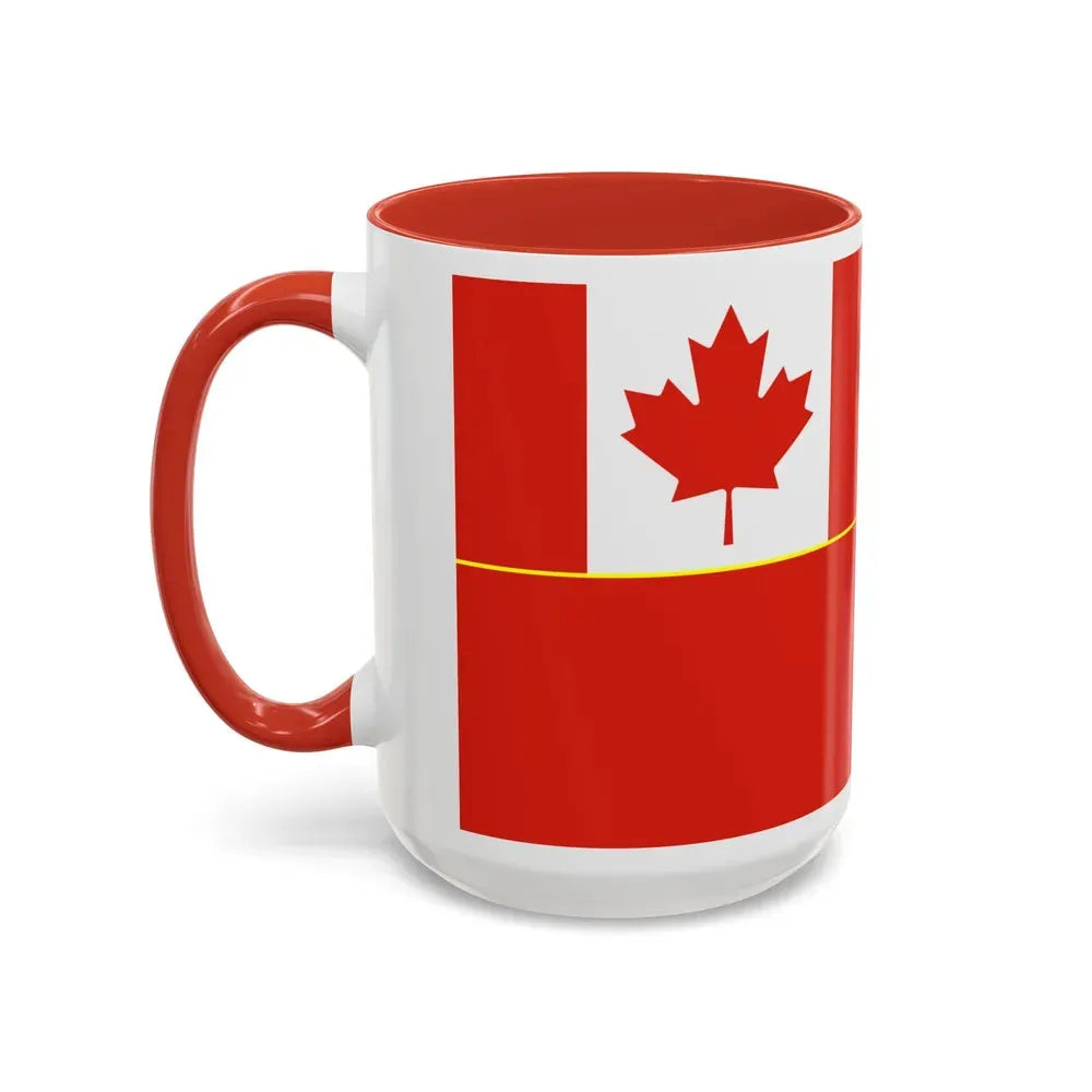 Flag of the Canadian Army - Accent Coffee Mug - Go Mug Yourself