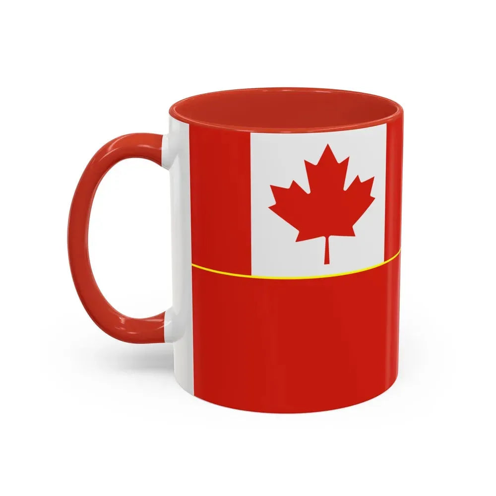 Flag of the Canadian Army - Accent Coffee Mug - Go Mug Yourself