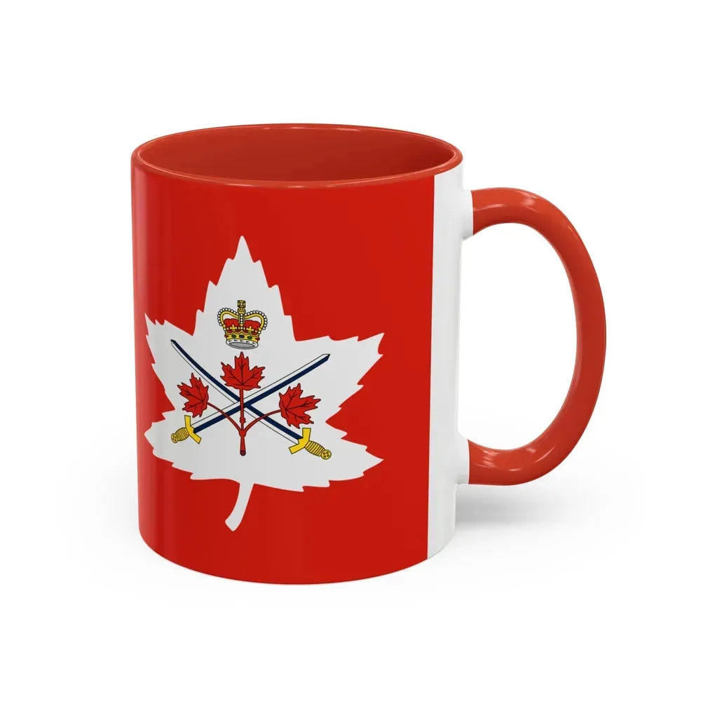Flag of the Canadian Army - Accent Coffee Mug - Go Mug Yourself