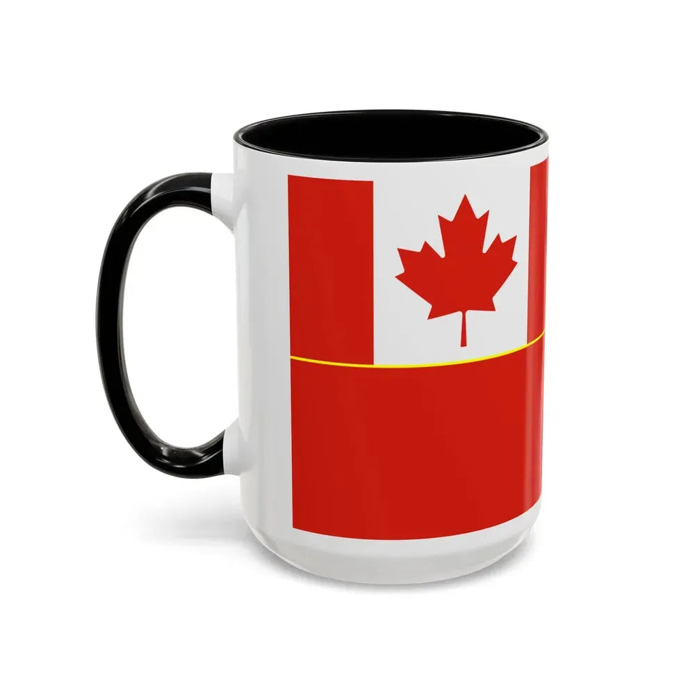 Flag of the Canadian Army - Accent Coffee Mug - Go Mug Yourself
