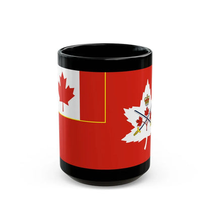 Flag of the Canadian Army - Black Coffee Mug-15oz-Go Mug Yourself