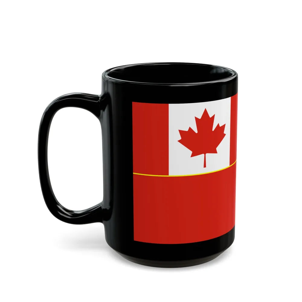 Flag of the Canadian Army - Black Coffee Mug-Go Mug Yourself