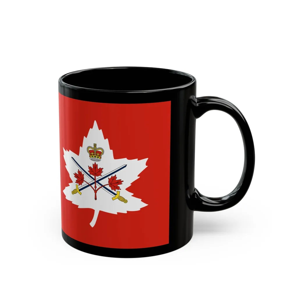 Flag of the Canadian Army - Black Coffee Mug-Go Mug Yourself