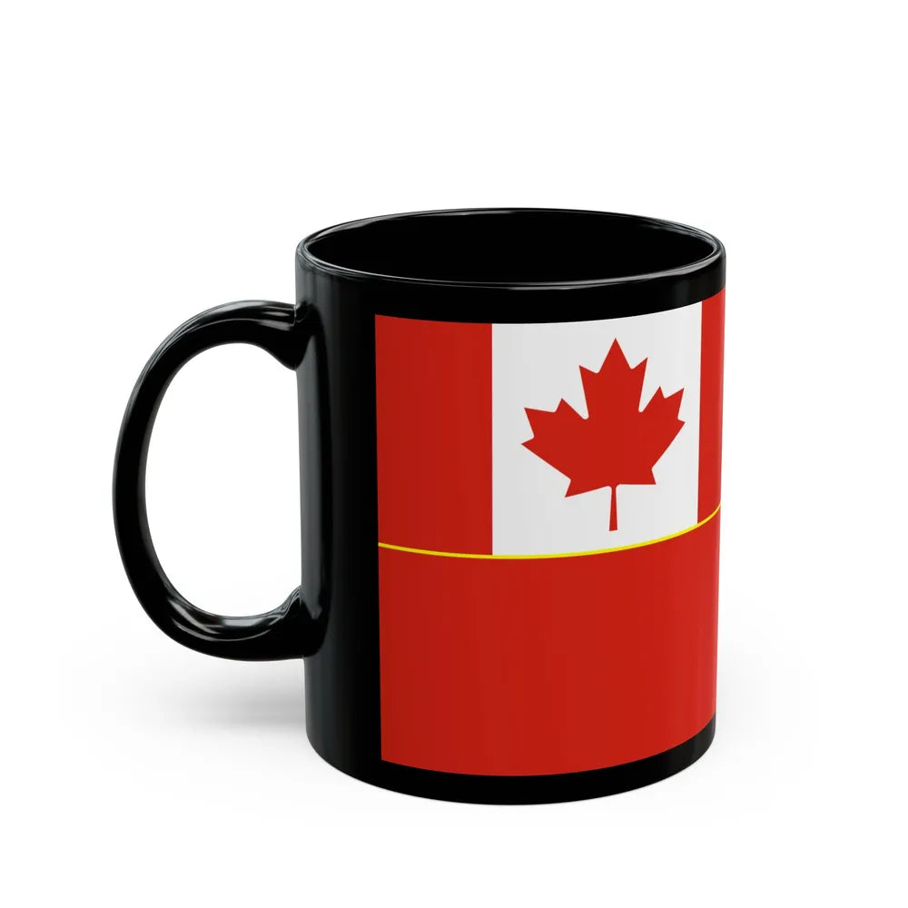 Flag of the Canadian Army - Black Coffee Mug-Go Mug Yourself