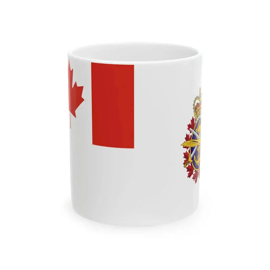 Flag of the Canadian Forces (Canada) White Coffee Mug 11oz - Go Mug Yourself