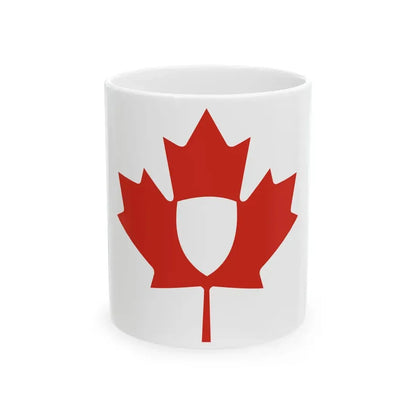 Flag of the Canadian Heraldic Authority (Canada) White Coffee Mug 11oz - Go Mug Yourself