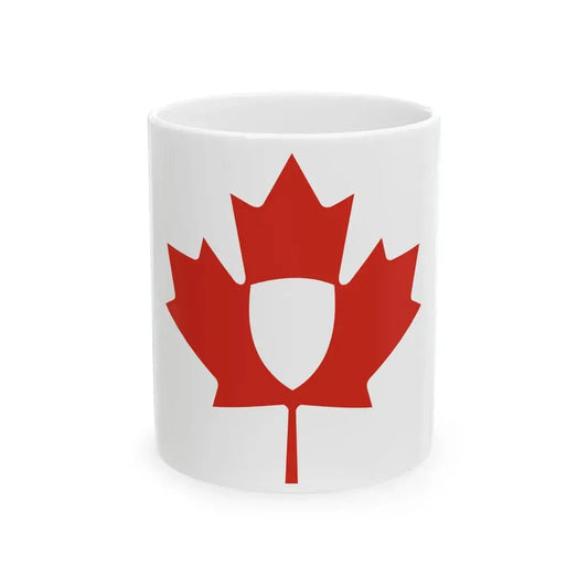Flag of the Canadian Heraldic Authority (Canada) White Coffee Mug 11oz - Go Mug Yourself