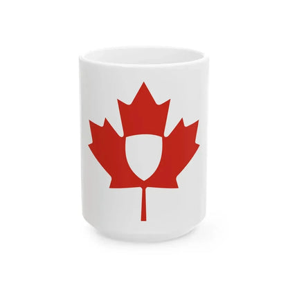Flag of the Canadian Heraldic Authority (Canada) White Coffee Mug 15oz - Go Mug Yourself