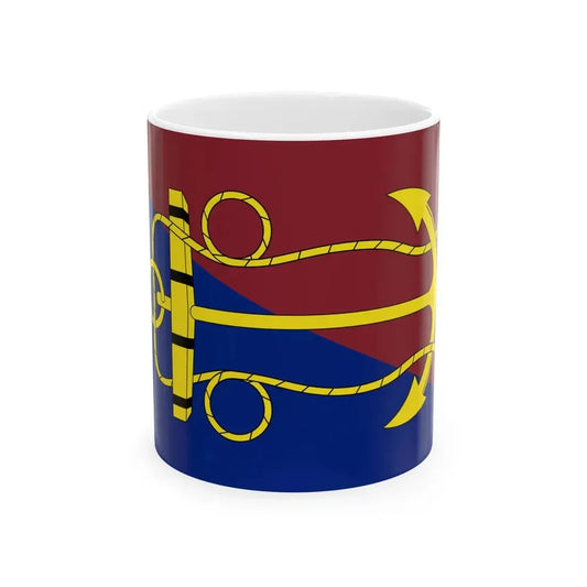 Flag of the Canadian Navy Board (Canada) White Coffee Mug 11oz - Go Mug Yourself