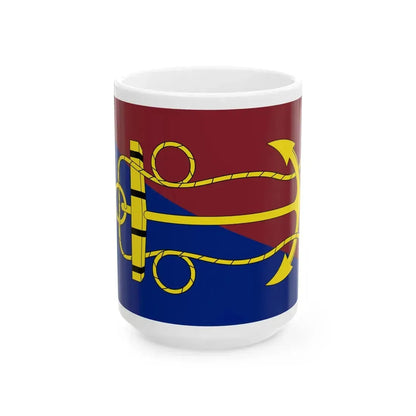 Flag of the Canadian Navy Board (Canada) White Coffee Mug 15oz - Go Mug Yourself