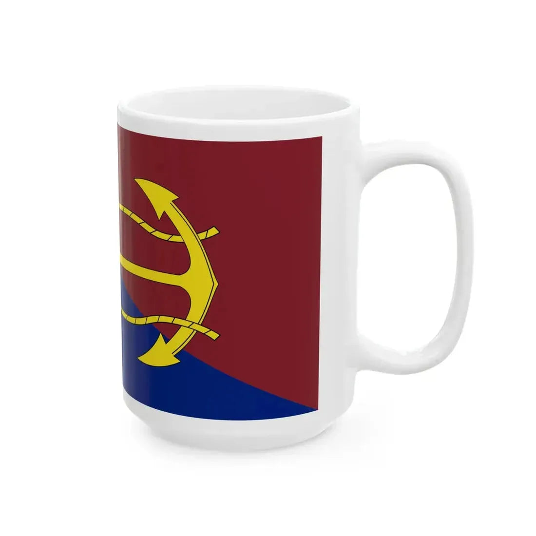 Flag of the Canadian Navy Board (Canada) White Coffee Mug - Go Mug Yourself