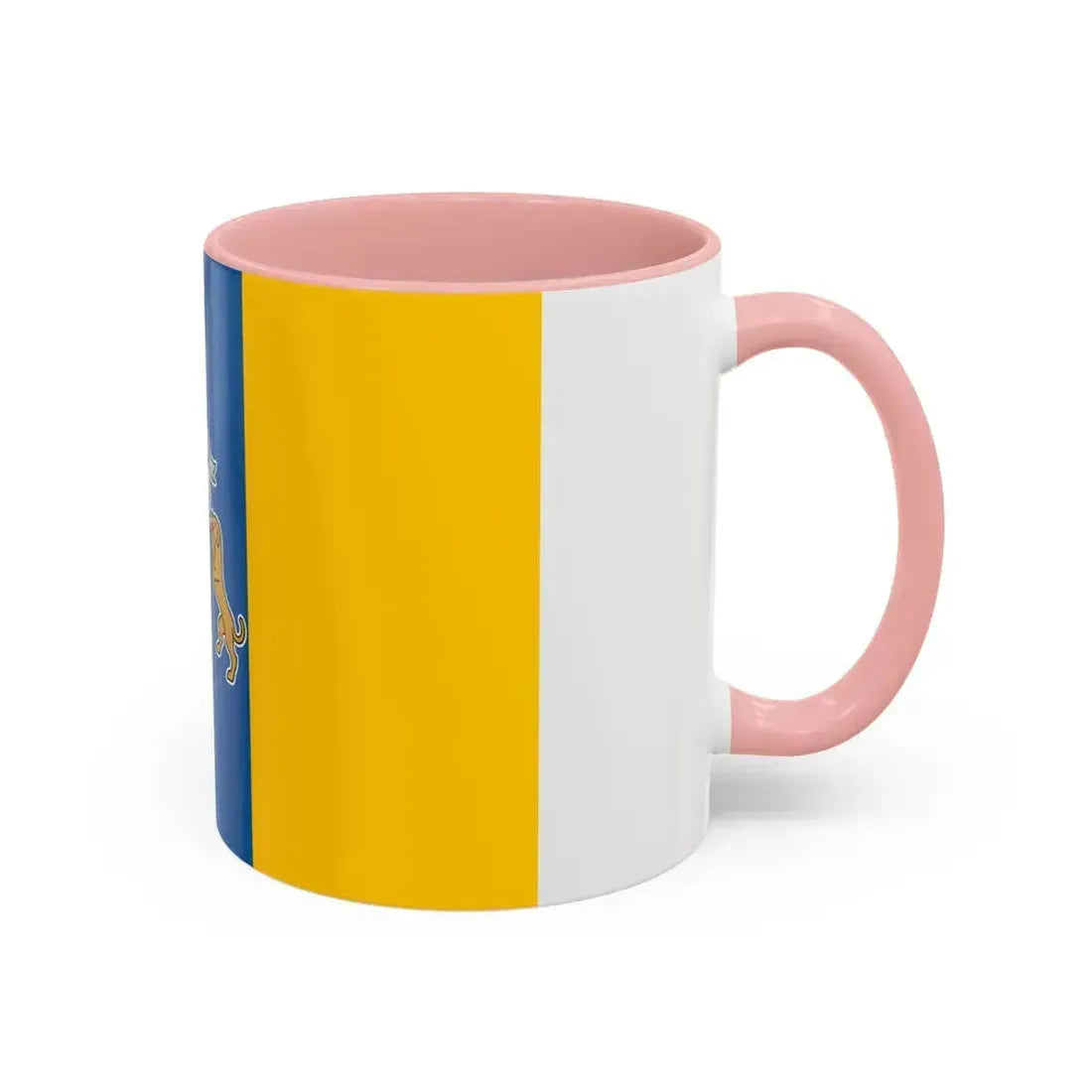Flag of the Canary Islands Spain - Accent Coffee Mug - Go Mug Yourself