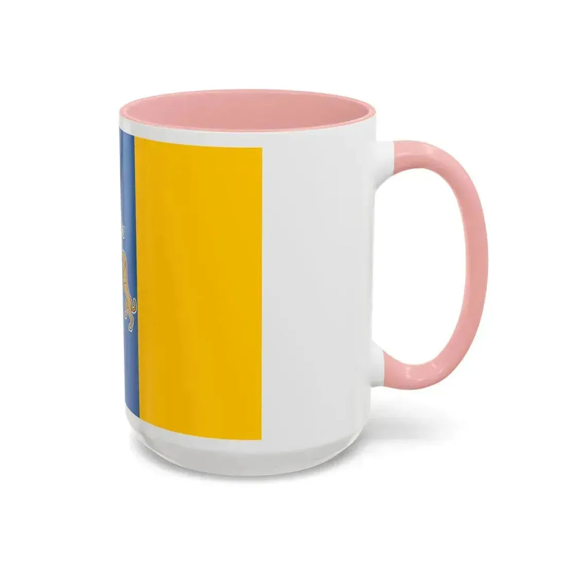 Flag of the Canary Islands Spain - Accent Coffee Mug - Go Mug Yourself