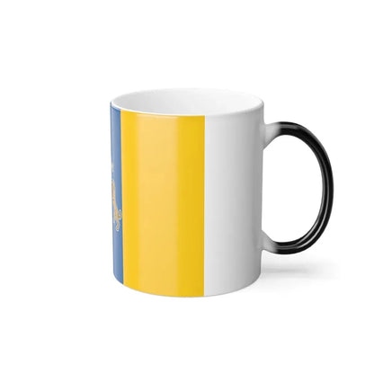 Flag of the Canary Islands Spain - Color Changing Coffee Mug - Go Mug Yourself