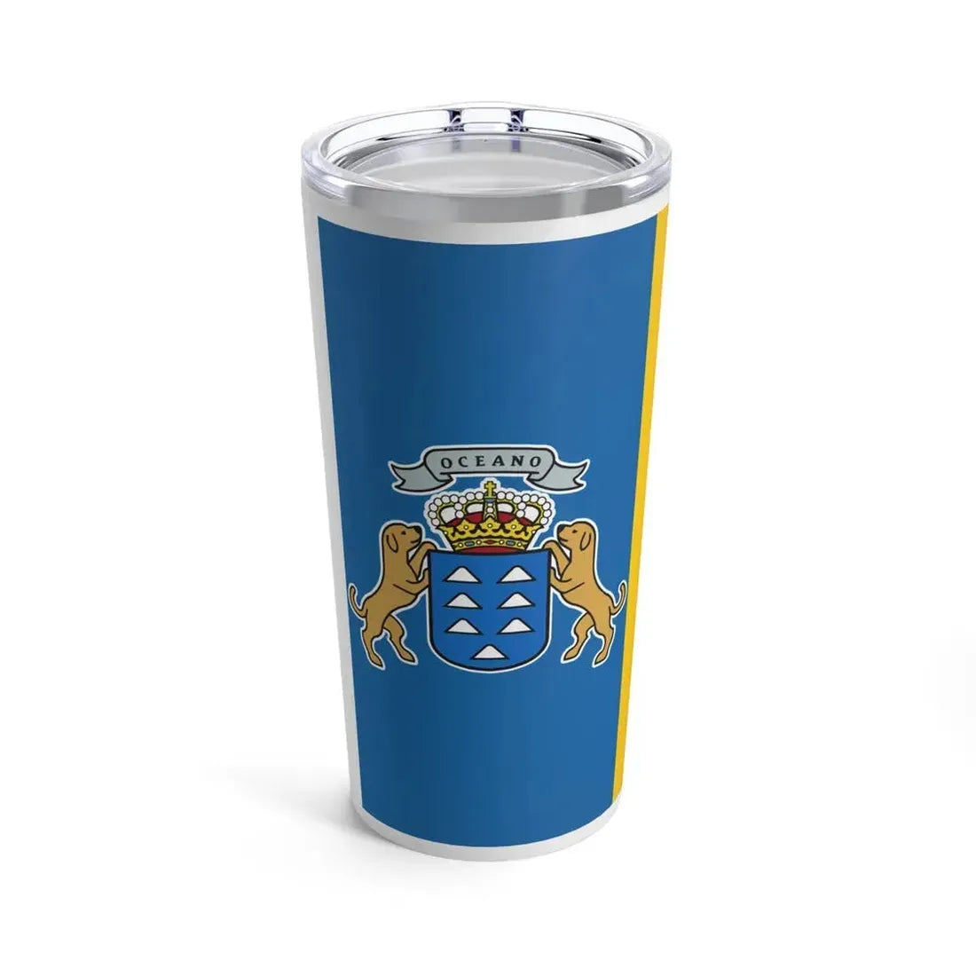 Flag of the Canary Islands Spain - Tumbler 20oz 20oz - Go Mug Yourself