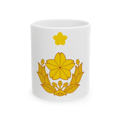 Flag of the Captain of the Ground Self-Defense Force Japan (Japan) White Coffee Mug 11oz - Go Mug Yourself