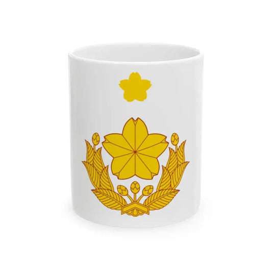Flag of the Captain of the Ground Self-Defense Force Japan (Japan) White Coffee Mug 11oz - Go Mug Yourself
