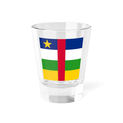 Flag of the Central African Republic 1-1 (Central African Republic) Shot Glass 1.5oz 1.5oz - Go Mug Yourself
