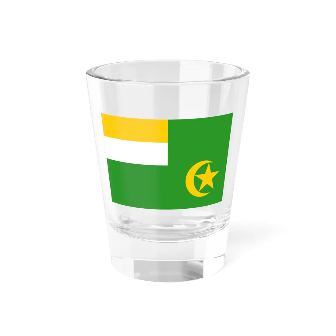 Flag of the Central African Republic 1976 proposal (Central African Republic) Shot Glass 1.5oz 1.5oz - Go Mug Yourself